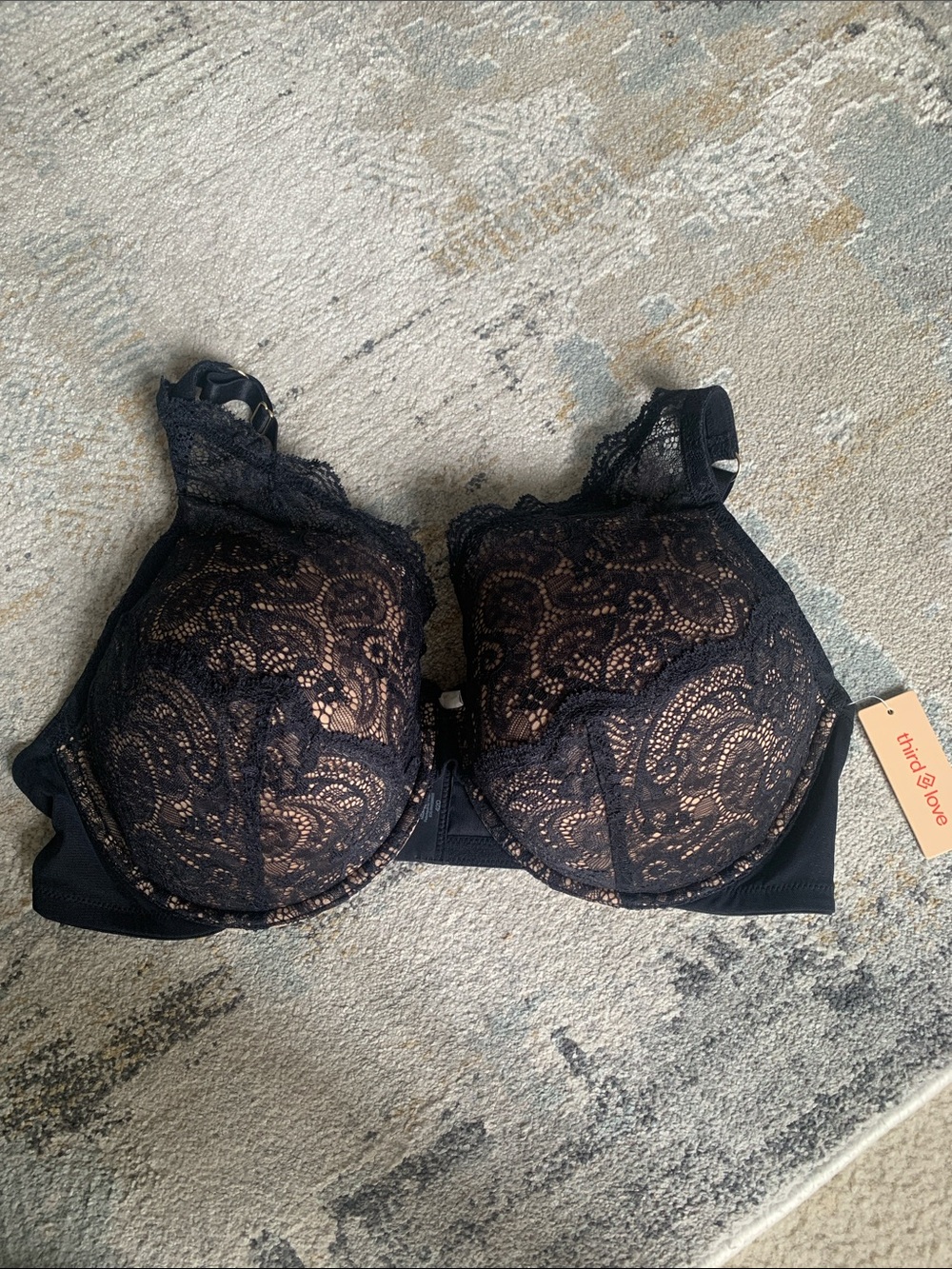 Nwt ThirdLove 24/7 Lace Contour Plunge Bra size 42d